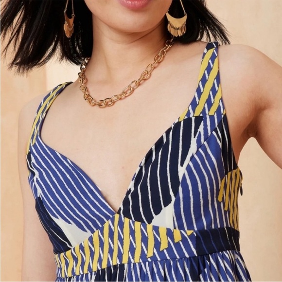 Banana Republic Empire Waist Chiffon Midi Dress - Picture 3 of 12